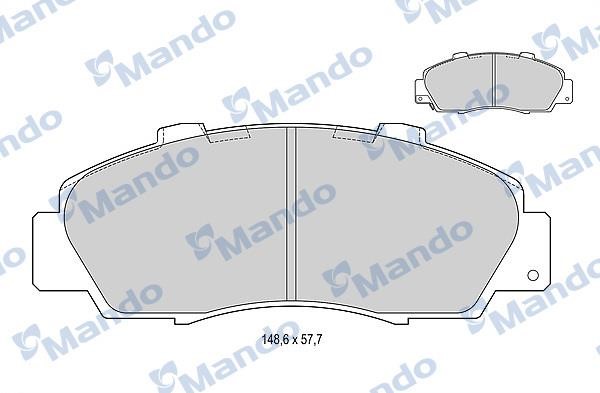Mando MBF015535 Гальмівні колодки передні, комплект MBF015535: Приваблива ціна - Купити в Україні на EXIST.UA!