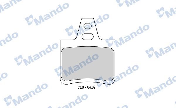 Mando MBF015090 Гальмівні колодки задні, комплект MBF015090: Купити в Україні - Добра ціна на EXIST.UA!