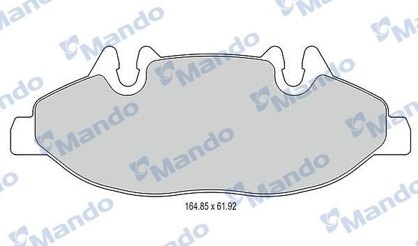 Mando MBF015208 Гальмівні колодки передні, комплект MBF015208: Купити в Україні - Добра ціна на EXIST.UA!