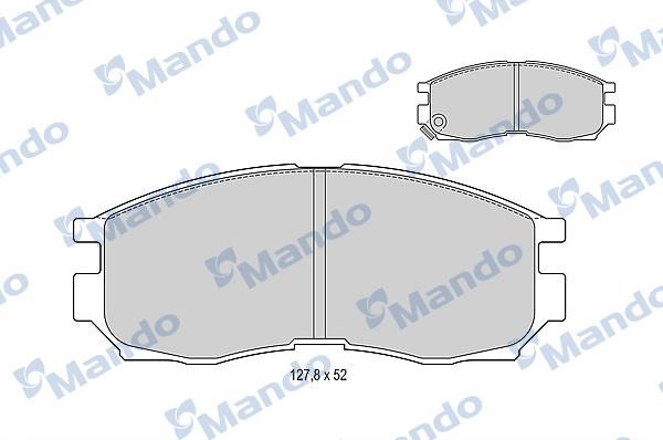 Mando MBF015340 Гальмівні колодки передні, комплект MBF015340: Купити в Україні - Добра ціна на EXIST.UA!