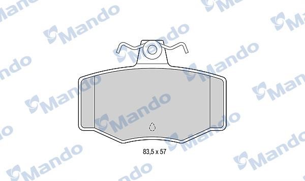 Mando MBF015730 Гальмівні колодки задні, комплект MBF015730: Купити в Україні - Добра ціна на EXIST.UA!