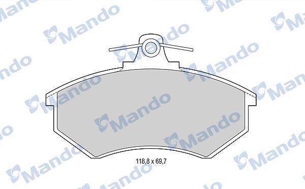 Mando MBF015092 Гальмівні колодки передні, комплект MBF015092: Купити в Україні - Добра ціна на EXIST.UA!