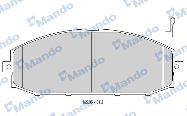 Mando MBF015736 Гальмівні колодки передні, комплект MBF015736: Купити в Україні - Добра ціна на EXIST.UA!