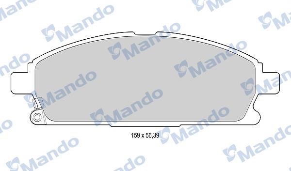 Mando MBF015739 Гальмівні колодки передні, комплект MBF015739: Купити в Україні - Добра ціна на EXIST.UA!