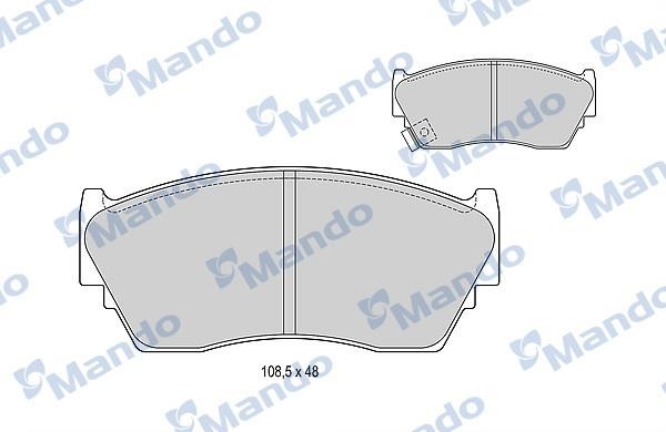 Mando MBF015096 Гальмівні колодки передні, комплект MBF015096: Купити в Україні - Добра ціна на EXIST.UA!