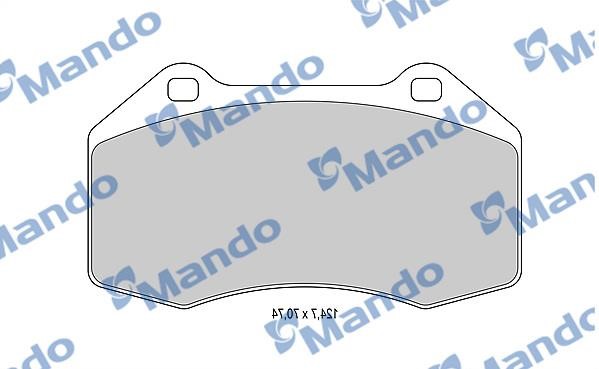 Mando MBF015359 Гальмівні колодки передні, комплект MBF015359: Купити в Україні - Добра ціна на EXIST.UA!