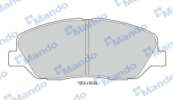 Mando MBF015551 Гальмівні колодки передні, комплект MBF015551: Купити в Україні - Добра ціна на EXIST.UA!