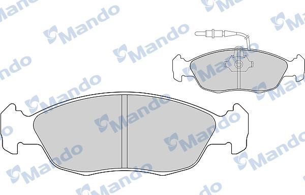 Mando MBF015102 Гальмівні колодки передні, комплект MBF015102: Купити в Україні - Добра ціна на EXIST.UA!
