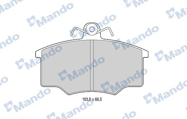 Mando MBF015364 Гальмівні колодки передні, комплект MBF015364: Купити в Україні - Добра ціна на EXIST.UA!
