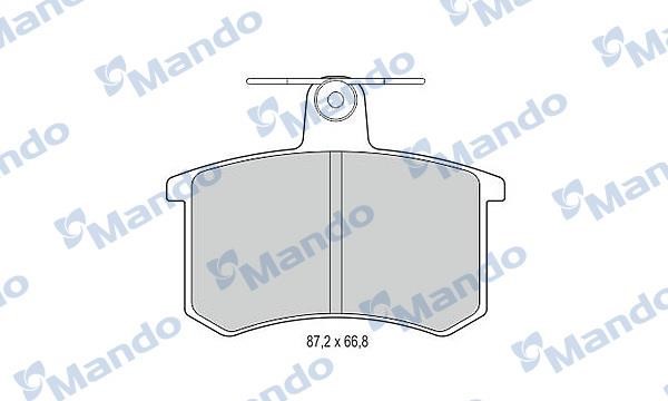 Mando MBF015365 Гальмівні колодки задні, комплект MBF015365: Купити в Україні - Добра ціна на EXIST.UA!