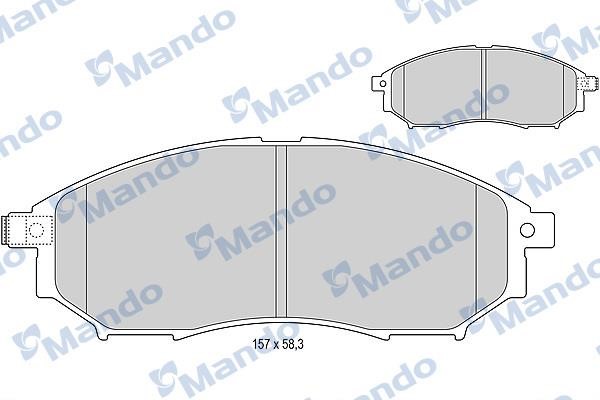 Mando MBF015745 Гальмівні колодки передні, комплект MBF015745: Приваблива ціна - Купити в Україні на EXIST.UA!