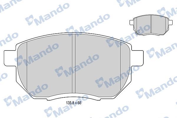 Mando MBF015748 Гальмівні колодки передні, комплект MBF015748: Купити в Україні - Добра ціна на EXIST.UA!
