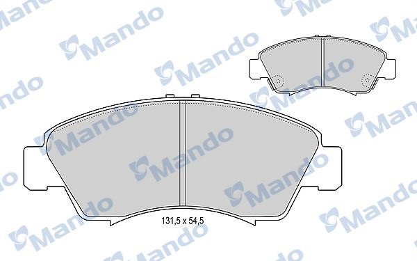 Mando MBF015000 Гальмівні колодки передні, комплект MBF015000: Купити в Україні - Добра ціна на EXIST.UA!