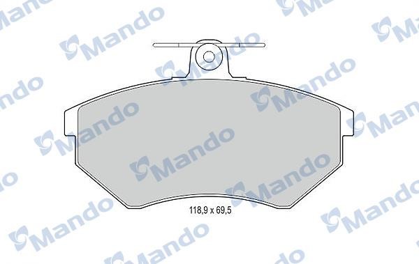 Mando MBF015109 Гальмівні колодки передні, комплект MBF015109: Купити в Україні - Добра ціна на EXIST.UA!