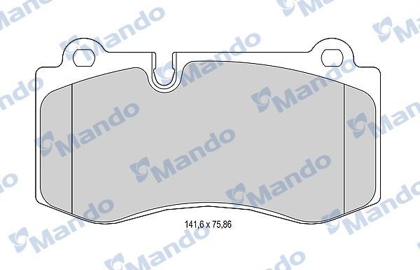 Mando MBF015231 Гальмівні колодки передні, комплект MBF015231: Купити в Україні - Добра ціна на EXIST.UA!