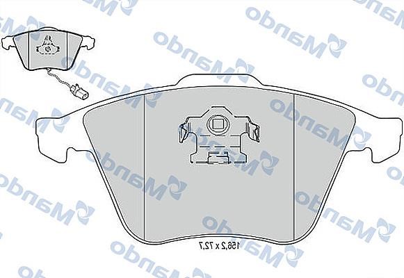 MBF015372 Mando Тормозные колодки дисковые передние, комплект