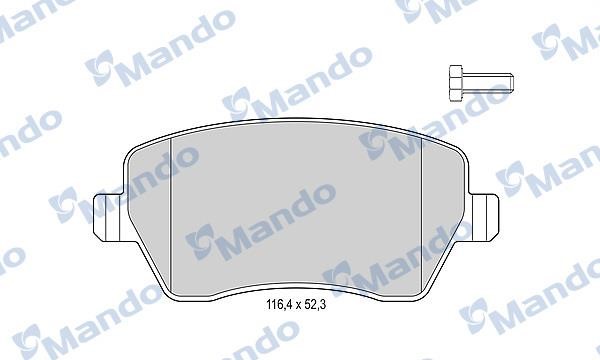 Mando MBF015751 Гальмівні колодки передні, комплект MBF015751: Купити в Україні - Добра ціна на EXIST.UA!