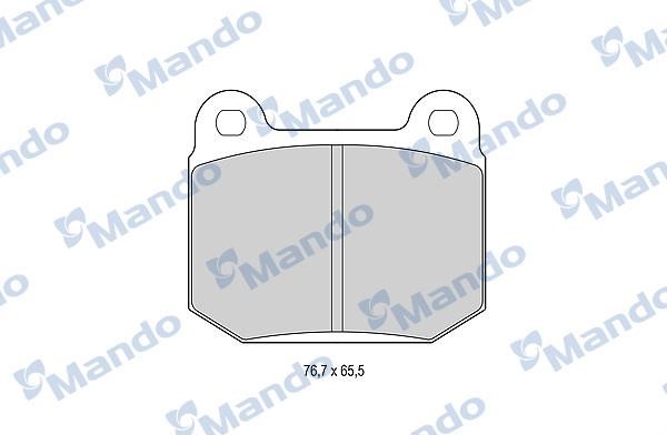 Mando MBF015755 Гальмівні колодки передні, комплект MBF015755: Купити в Україні - Добра ціна на EXIST.UA!
