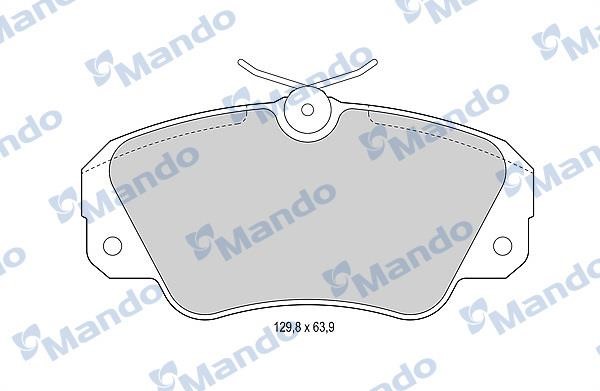 Mando MBF015756 Гальмівні колодки передні, комплект MBF015756: Купити в Україні - Добра ціна на EXIST.UA!