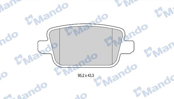 Mando MBF015232 Гальмівні колодки задні, комплект MBF015232: Купити в Україні - Добра ціна на EXIST.UA!