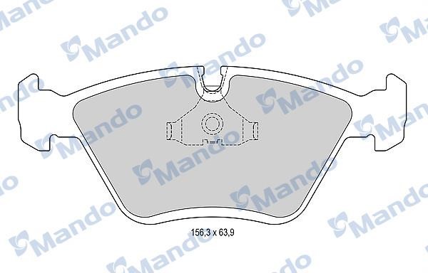 Mando MBF015566 Гальмівні колодки передні, комплект MBF015566: Купити в Україні - Добра ціна на EXIST.UA!