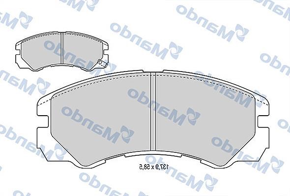 Mando MBF015760 Гальмівні колодки передні, комплект MBF015760: Купити в Україні - Добра ціна на EXIST.UA!