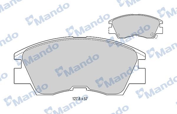 Mando MBF015006 Гальмівні колодки передні, комплект MBF015006: Купити в Україні - Добра ціна на EXIST.UA!