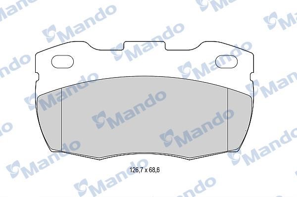 Mando MBF015007 Гальмівні колодки передні, комплект MBF015007: Приваблива ціна - Купити в Україні на EXIST.UA!