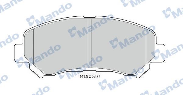 Mando MBF015236 Гальмівні колодки передні, комплект MBF015236: Купити в Україні - Добра ціна на EXIST.UA!