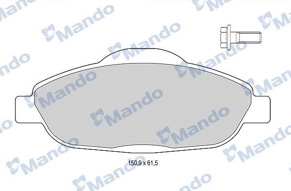 Mando MBF015237 Гальмівні колодки передні, комплект MBF015237: Купити в Україні - Добра ціна на EXIST.UA!