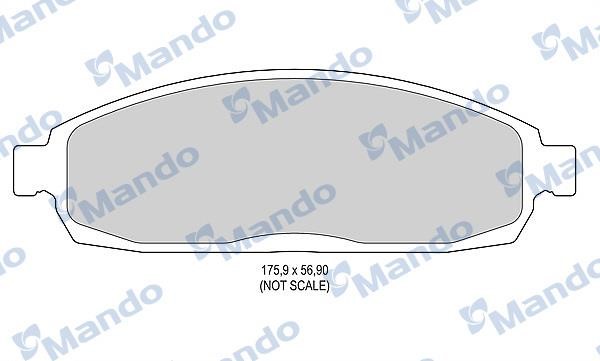 Mando MBF015579 Гальмівні колодки передні, комплект MBF015579: Купити в Україні - Добра ціна на EXIST.UA!