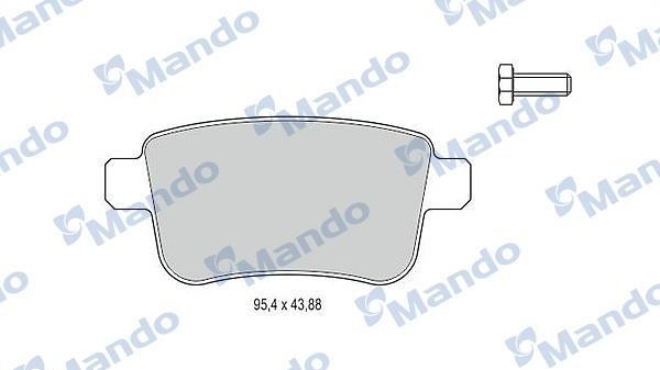Mando MBF015241 Гальмівні колодки задні, комплект MBF015241: Приваблива ціна - Купити в Україні на EXIST.UA!
