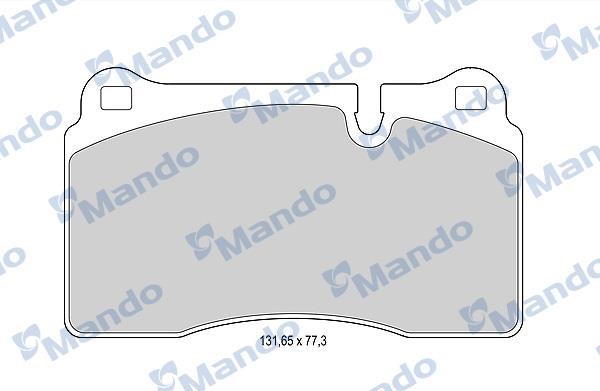 Mando MBF015390 Гальмівні колодки передні, комплект MBF015390: Купити в Україні - Добра ціна на EXIST.UA!
