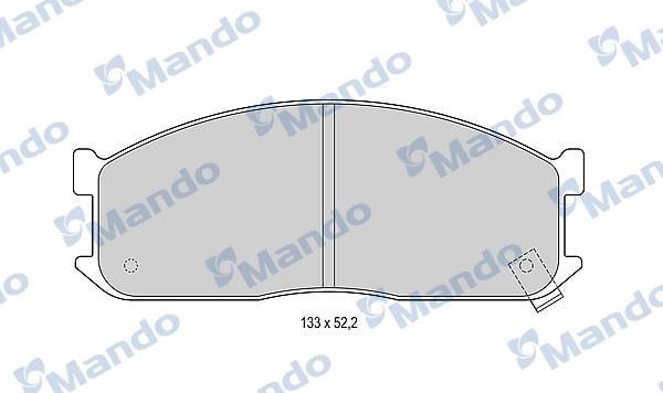Mando MBF015585 Гальмівні колодки передні, комплект MBF015585: Купити в Україні - Добра ціна на EXIST.UA!