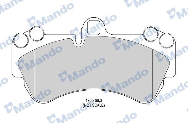 Mando MBF015783 Гальмівні колодки передні, комплект MBF015783: Купити в Україні - Добра ціна на EXIST.UA!