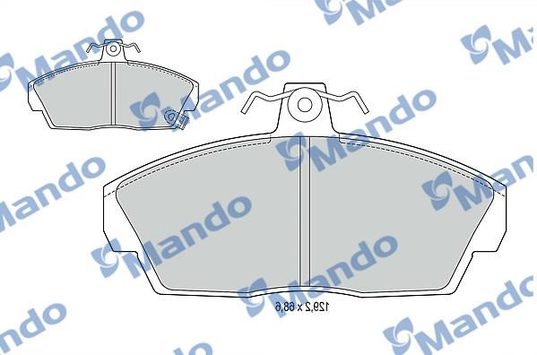 Mando MBF015019 Гальмівні колодки передні, комплект MBF015019: Купити в Україні - Добра ціна на EXIST.UA!