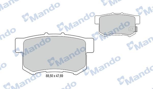 Mando MBF015128 Гальмівні колодки, комплект MBF015128: Купити в Україні - Добра ціна на EXIST.UA!