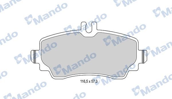 Mando MBF015131 Гальмівні колодки передні, комплект MBF015131: Купити в Україні - Добра ціна на EXIST.UA!
