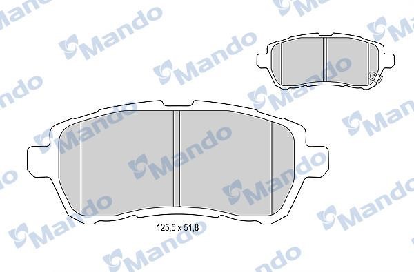 Mando MBF015245 Гальмівні колодки передні, комплект MBF015245: Купити в Україні - Добра ціна на EXIST.UA!