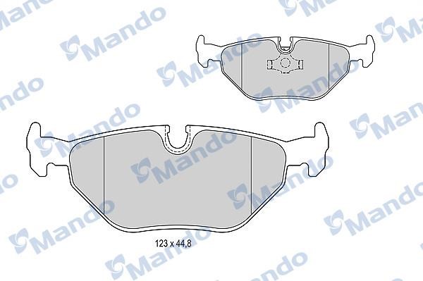 Mando MBF015399 Гальмівні колодки задні, комплект MBF015399: Купити в Україні - Добра ціна на EXIST.UA!
