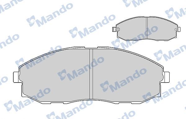 Mando MBF015020 Гальмівні колодки, комплект MBF015020: Купити в Україні - Добра ціна на EXIST.UA!
