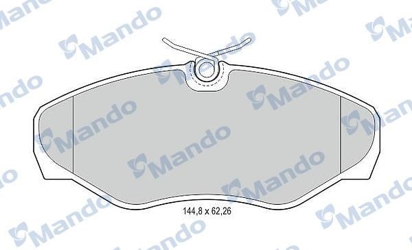 Mando MBF015021 Гальмівні колодки передні, комплект MBF015021: Купити в Україні - Добра ціна на EXIST.UA!