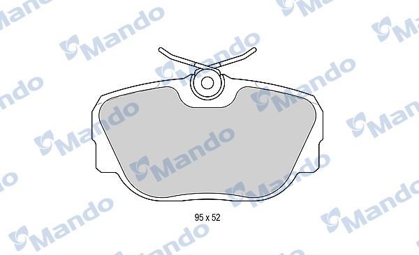 Mando MBF015403 Гальмівні колодки передні, комплект MBF015403: Купити в Україні - Добра ціна на EXIST.UA!