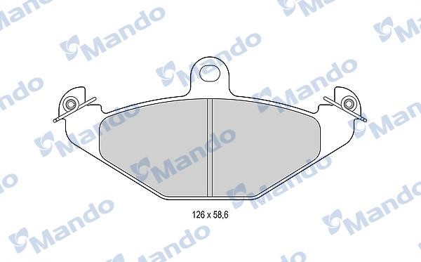 Mando MBF015795 Гальмівні колодки задні, комплект MBF015795: Купити в Україні - Добра ціна на EXIST.UA!