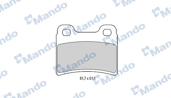 Mando MBF015976 Гальмівні колодки задні, комплект MBF015976: Купити в Україні - Добра ціна на EXIST.UA!