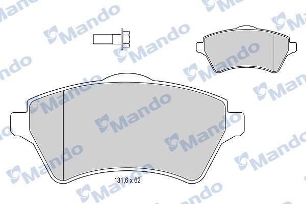 Mando MBF015600 Гальмівні колодки передні, комплект MBF015600: Приваблива ціна - Купити в Україні на EXIST.UA!