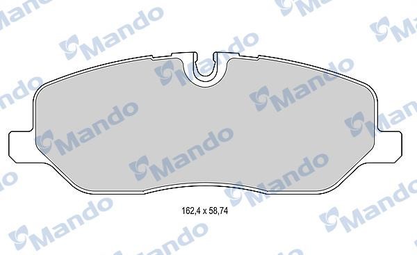 Mando MBF015601 Гальмівні колодки передні, комплект MBF015601: Купити в Україні - Добра ціна на EXIST.UA!