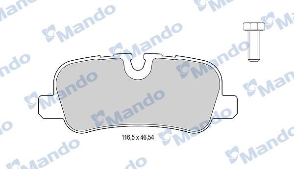 Mando MBF015602 Гальмівні колодки задні, комплект MBF015602: Купити в Україні - Добра ціна на EXIST.UA!