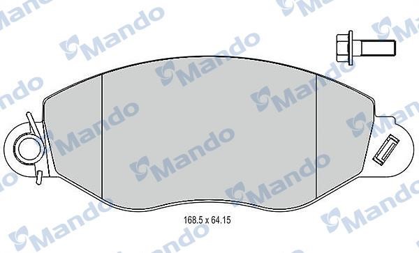 Mando MBF015026 Гальмівні колодки передні, комплект MBF015026: Купити в Україні - Добра ціна на EXIST.UA!