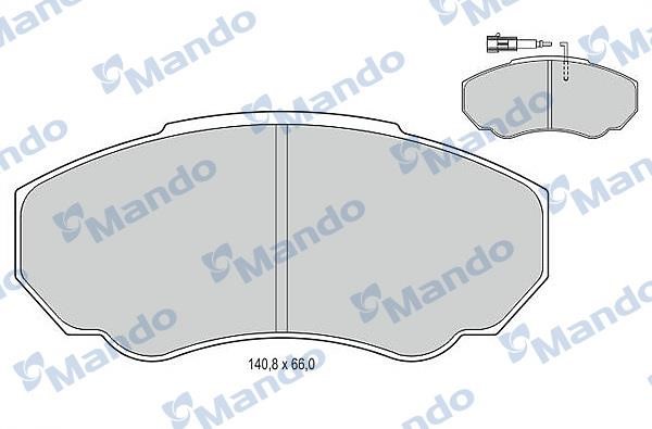 Mando MBF015029 Гальмівні колодки передні, комплект MBF015029: Купити в Україні - Добра ціна на EXIST.UA!